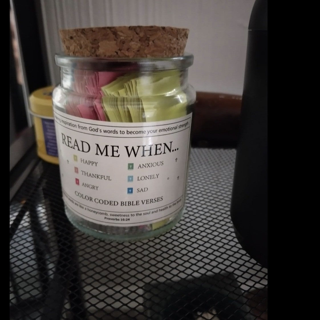 Bible Verses in a Jar for Daily Christian Encouragement