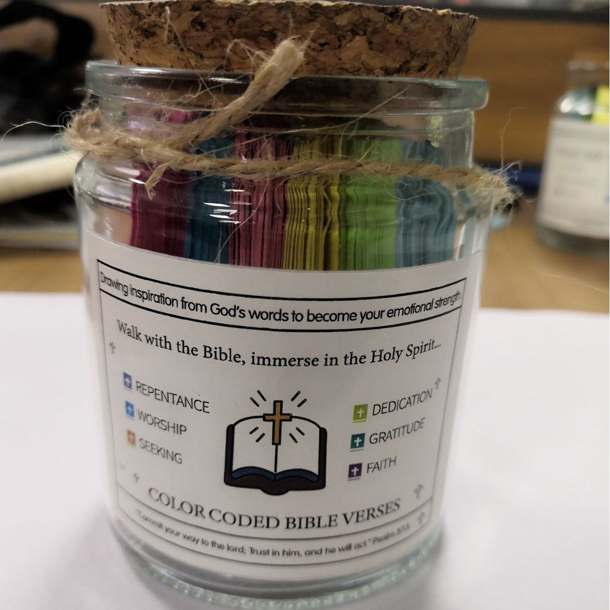 Bible Verses in a Jar for Daily Christian Encouragement