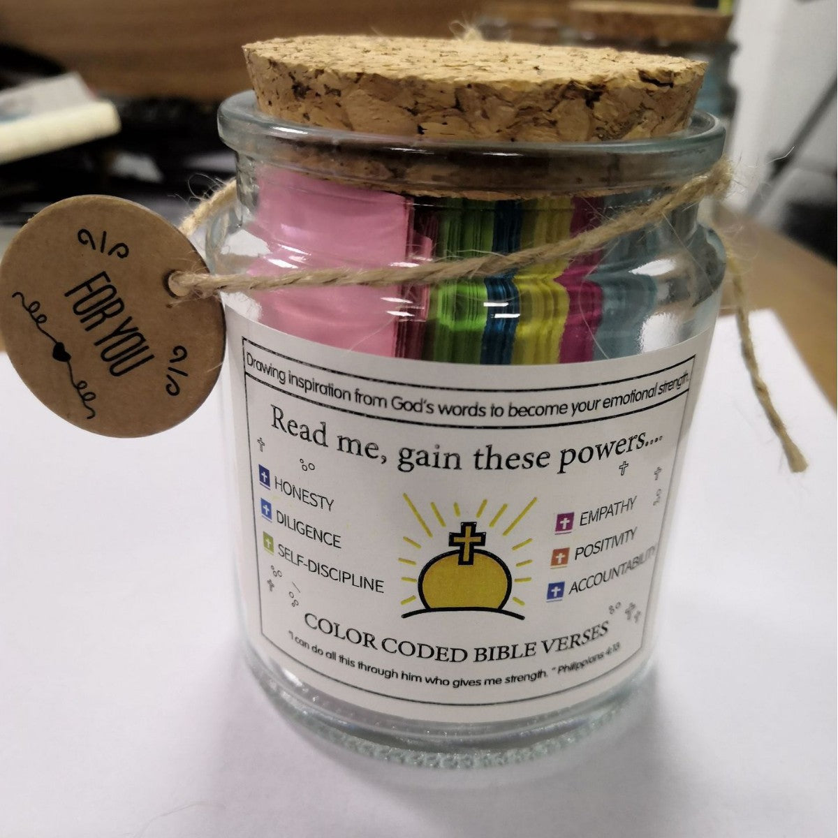Bible Verses in a Jar for Daily Christian Encouragement