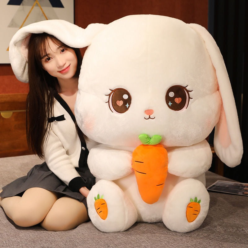 Big Rabbit Plush Toy – Soft Cuddle Pillow & Decor