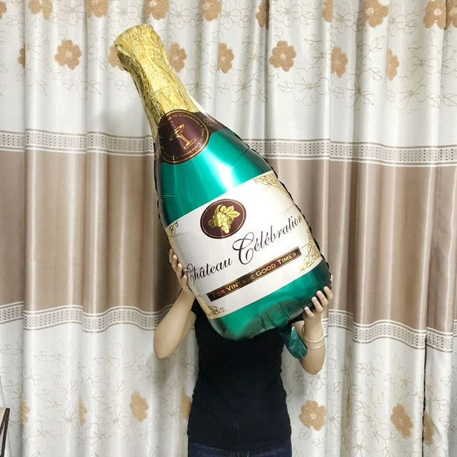 Jumbo Champagne Balloon Set for Party Centerpieces