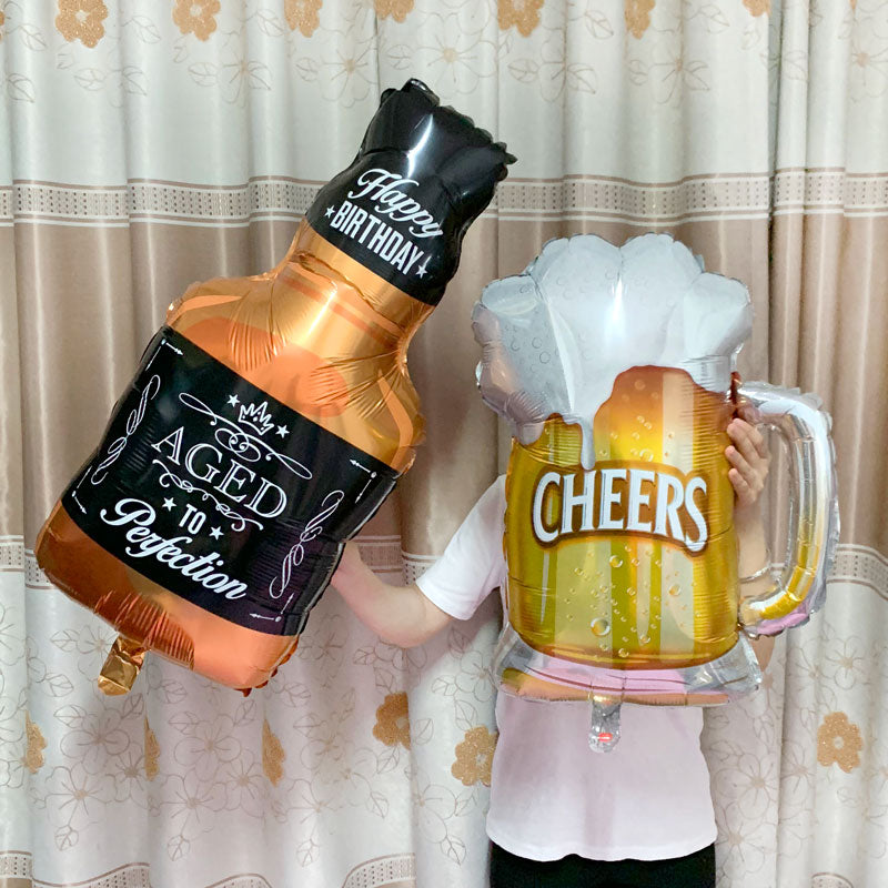 Jumbo Champagne Balloon Set for Party Centerpieces