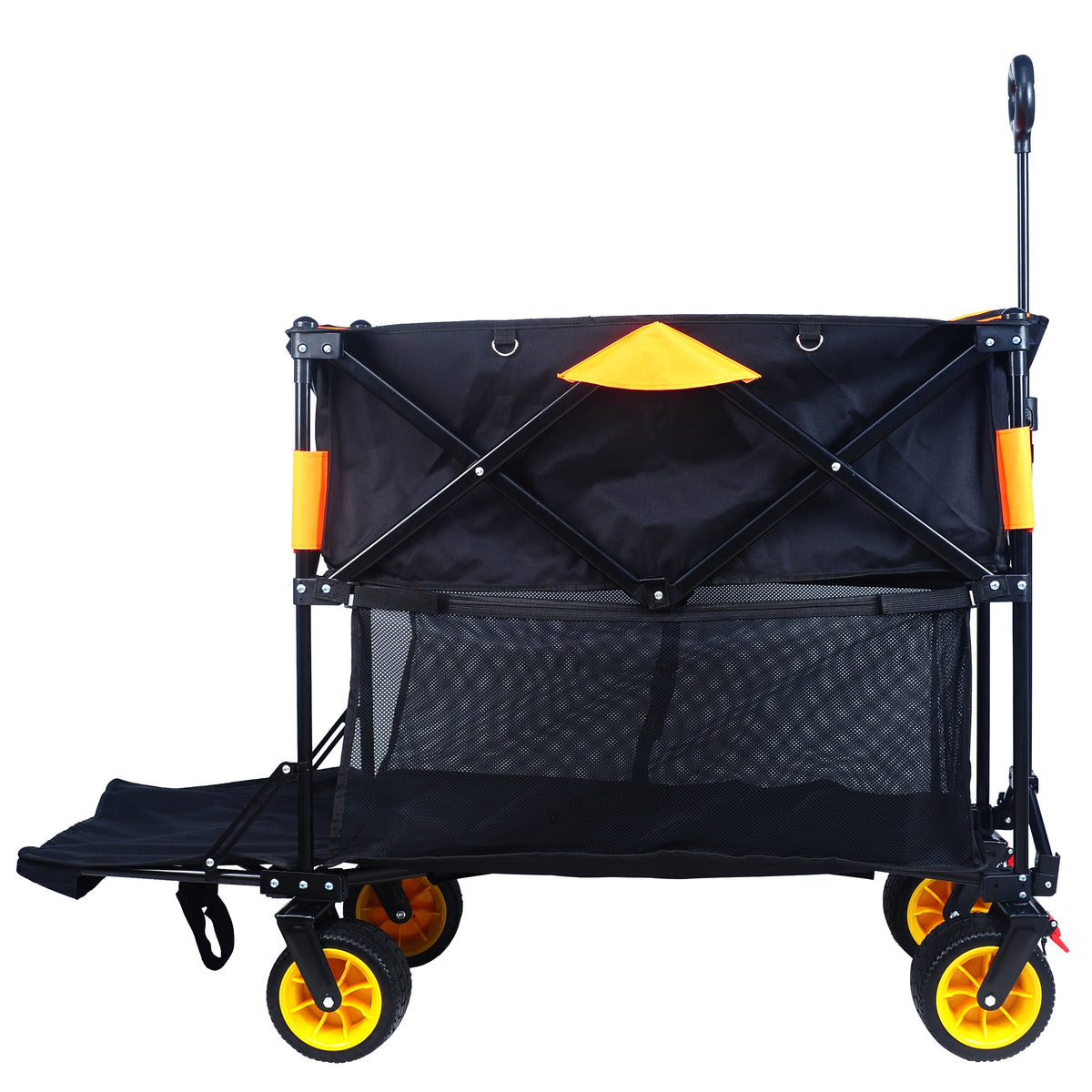 Folding Wagon Cart with All-Terrain Wheels & Extender