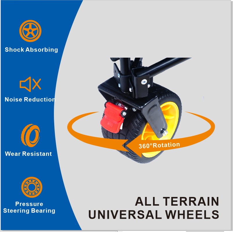 Folding Wagon Cart with All-Terrain Wheels & Extender