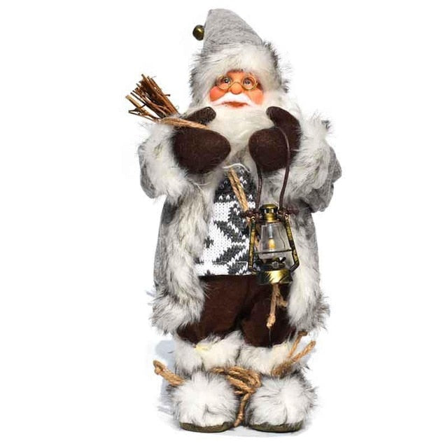 Christmas Santa Figurine – Festive Mantel Display Decor