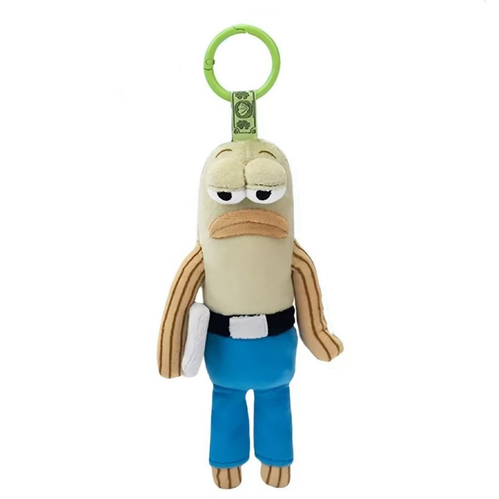 Bikini Bottom Plush Keychain for Playful Backpack Style