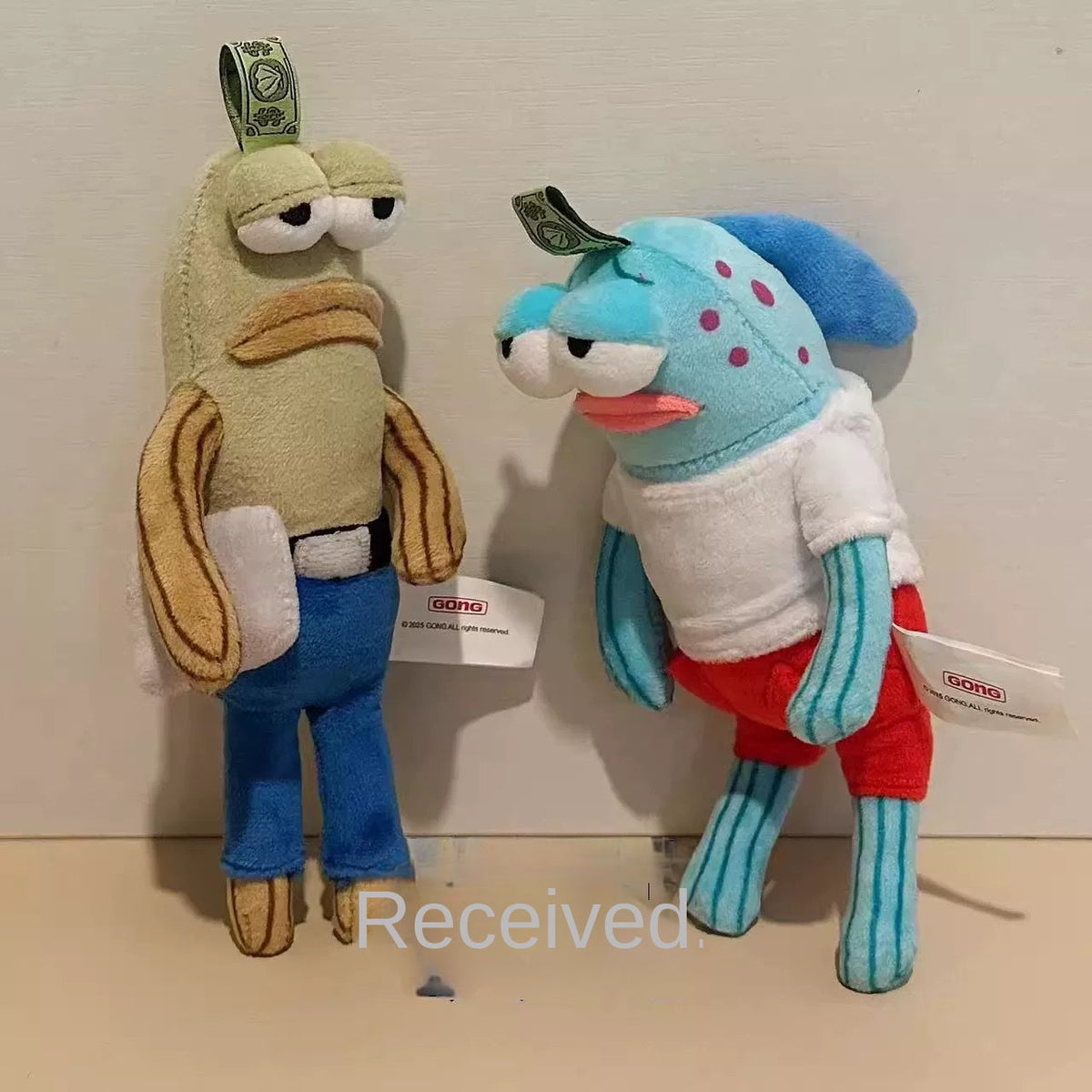 Bikini Bottom Plush Keychain for Playful Backpack Style