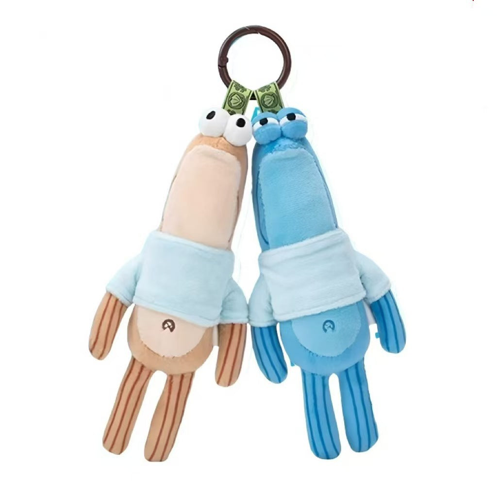 Bikini Bottom Plush Keychain for Playful Backpack Style