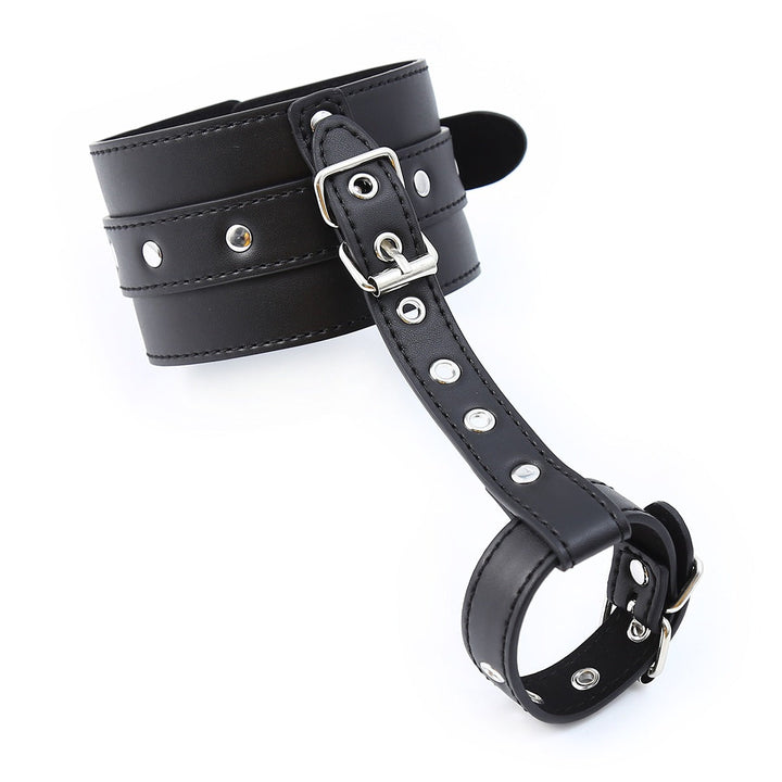 Adjustable Leather Hand and Foot Restraint Set for BDSM