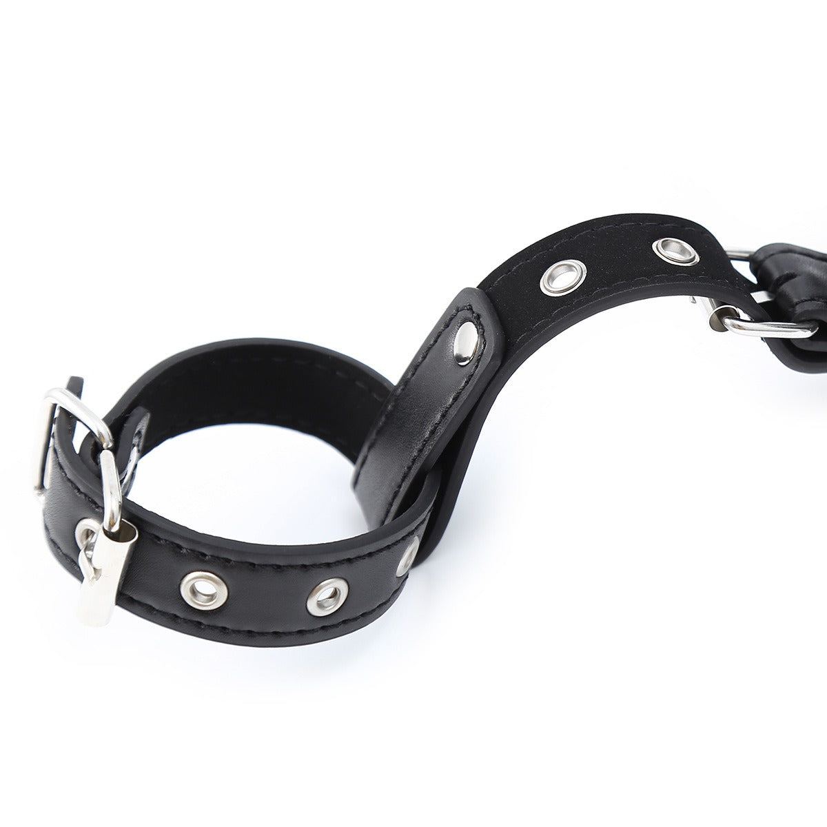 Adjustable Leather Hand and Foot Restraint Set for BDSM