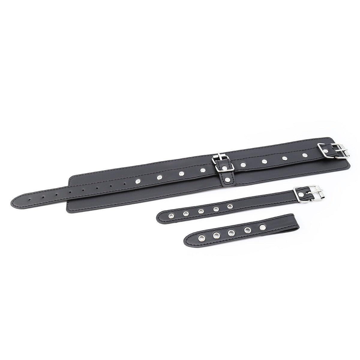 Adjustable Leather Hand and Foot Restraint Set for BDSM