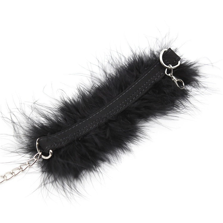 Feather Handcuffs for Playful Costume Restraint Gear