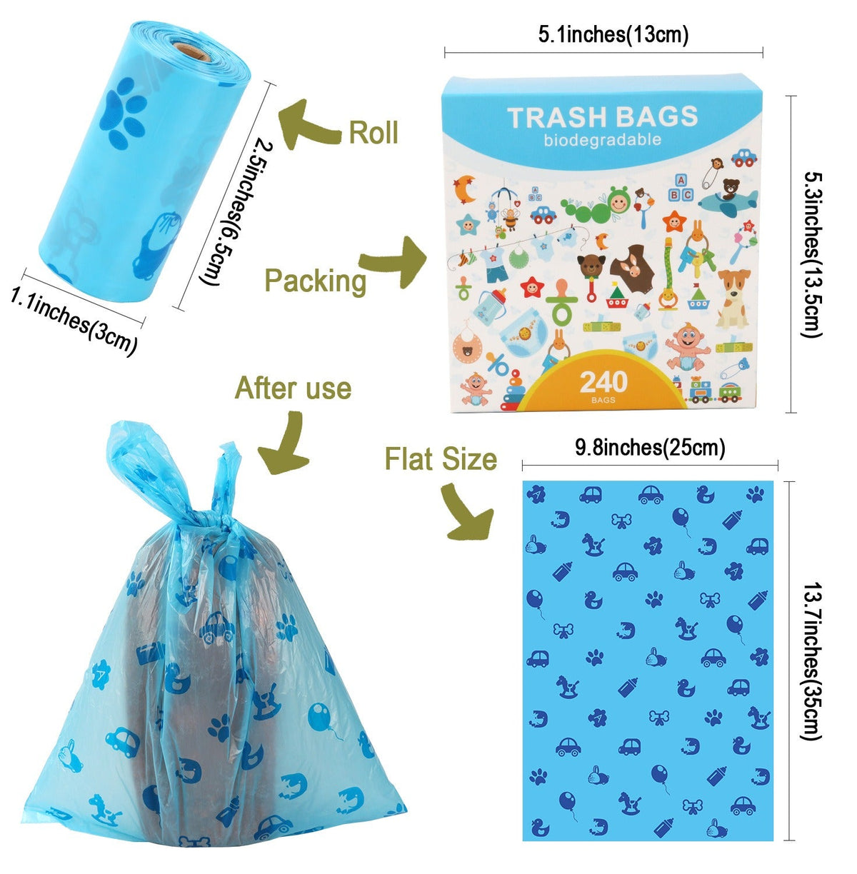 Biodegradable Diaper Disposal Bags for Cleaner Changes
