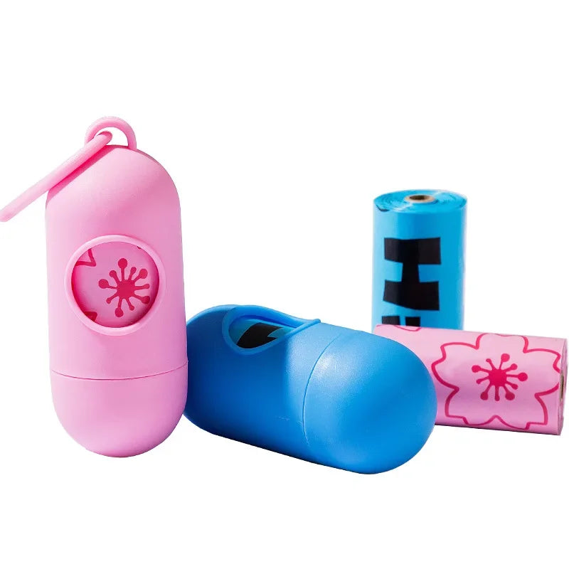 Dog Poop Bags with Dispenser for Easy Walk Cleanup