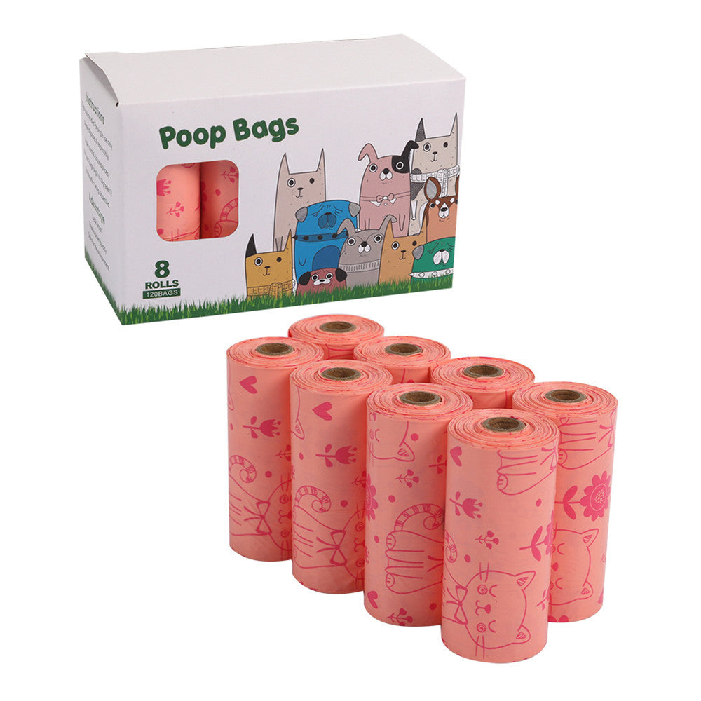 Leak-Proof Dog Poop Bags, 8-Roll Extra-Strong Pack