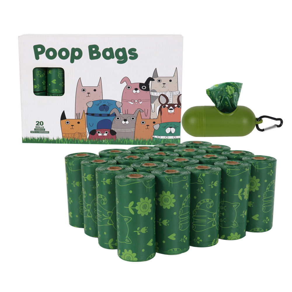Biodegradable Dog Poop Bags - Leak-Proof Extra Thick 20 Rolls