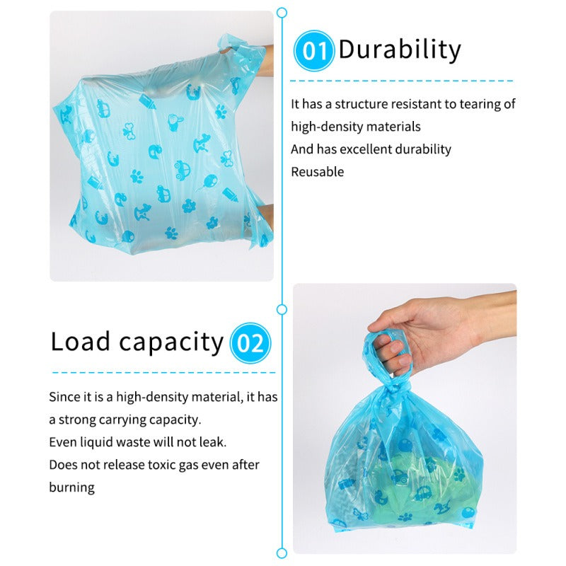 Biodegradable Dog Poop Bags With Easy-Tie Handles