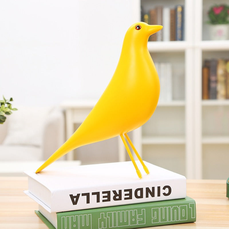 Minimalist Bird Resin Sculpture for Modern Shelf Decor