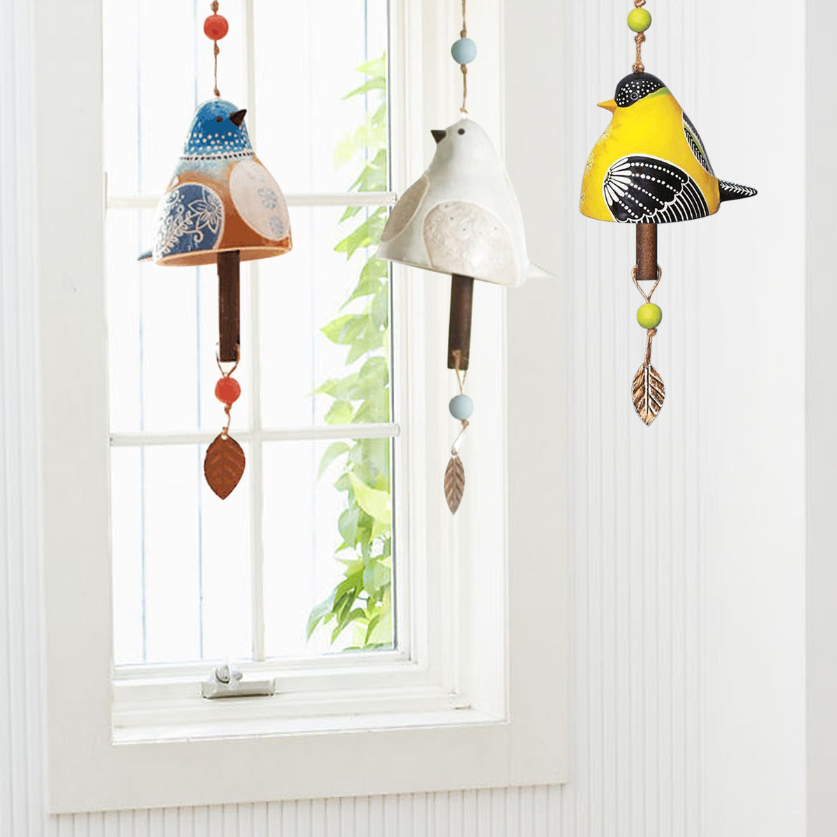 Bird Song Wind Chime for Colorful Garden & Window Decor