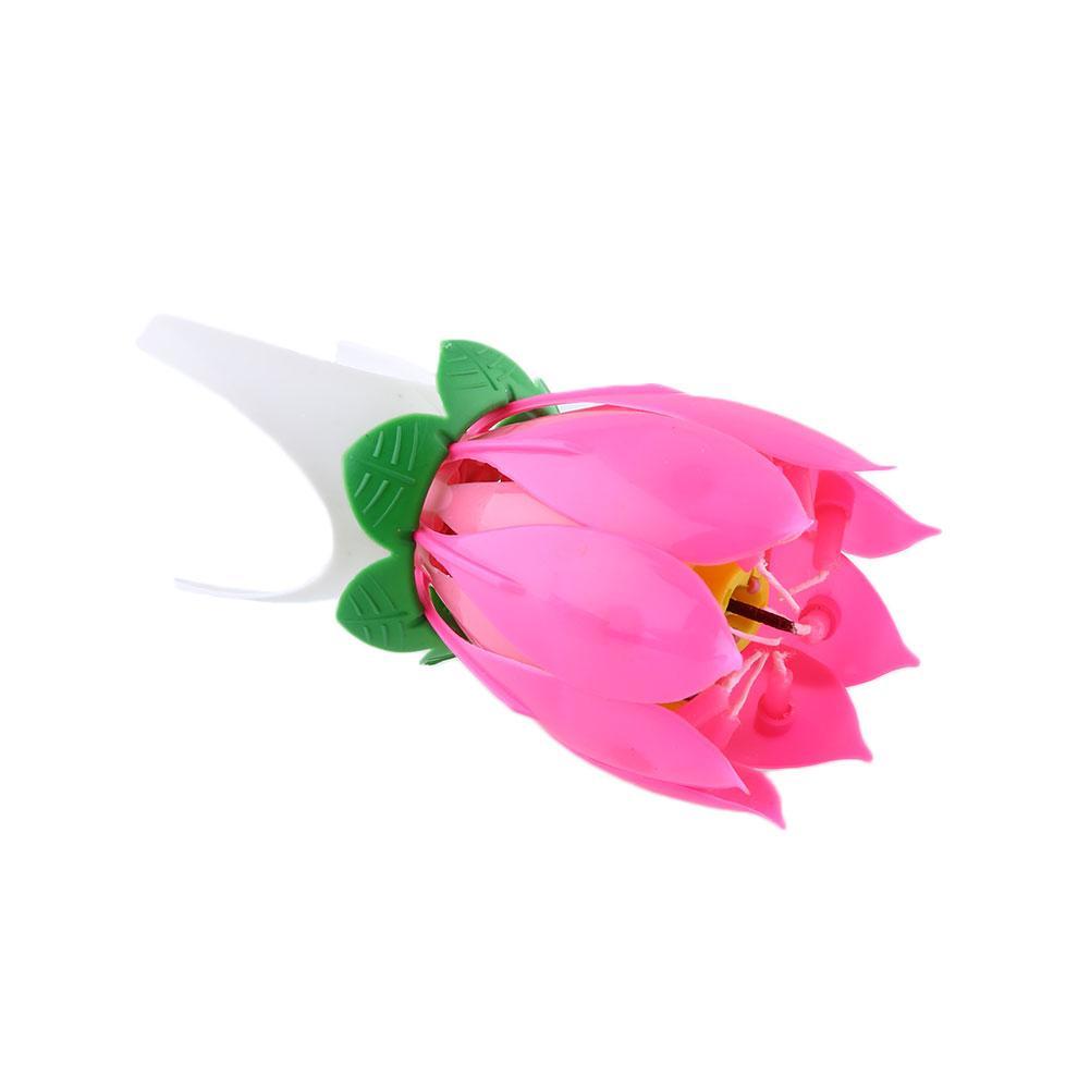 Musical Lotus Flower Birthday Candle With Surprise Bloom