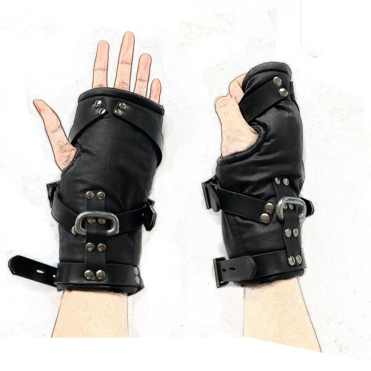 Black Suspension Restraints for Adjustable BDSM Play