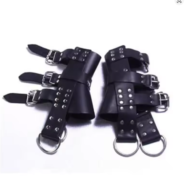 Black Suspension Restraints for Adjustable BDSM Play