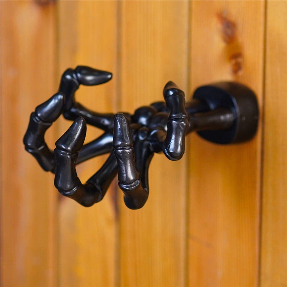Black Ghost Hand Wall Hook for Gothic Key Storage