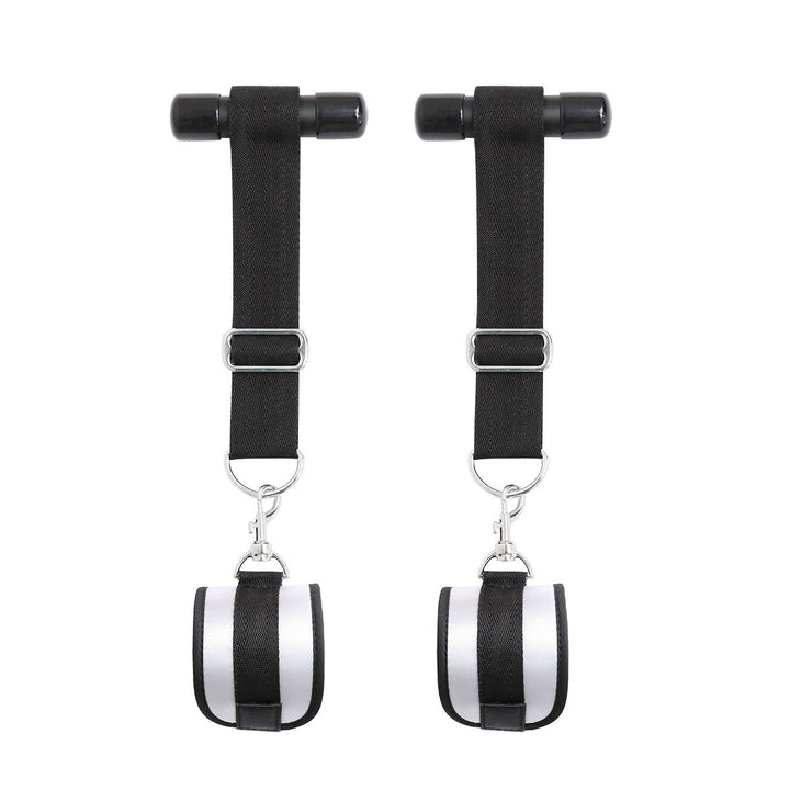 Door Restraint Set with Padded Cuffs for Hands-Free Play