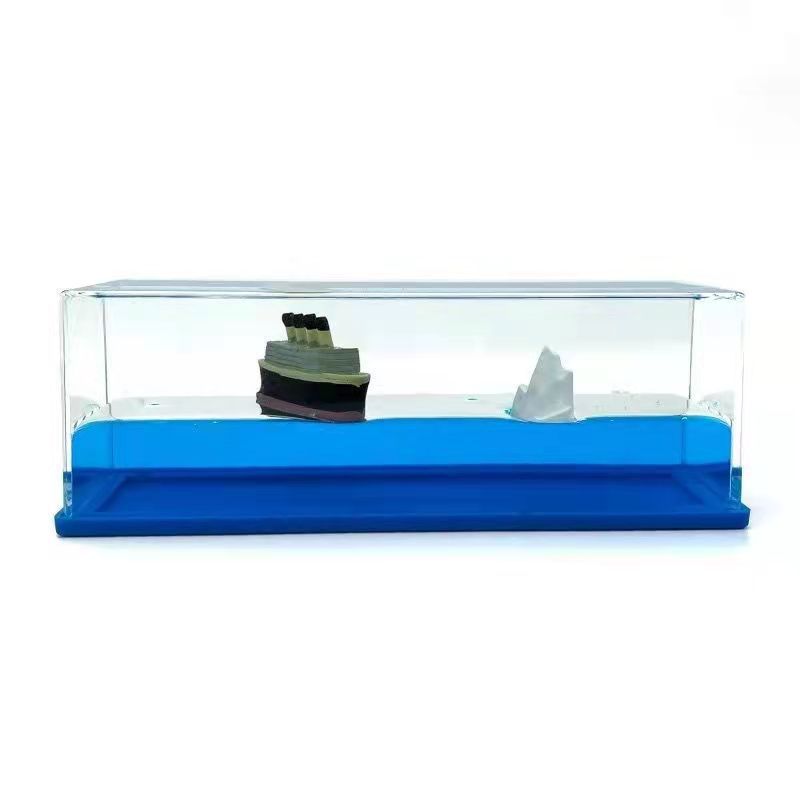 Floating Pirate Ship Desk Ornament for Calm Moments