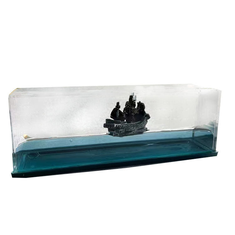 Floating Pirate Ship Desk Ornament for Calm Moments