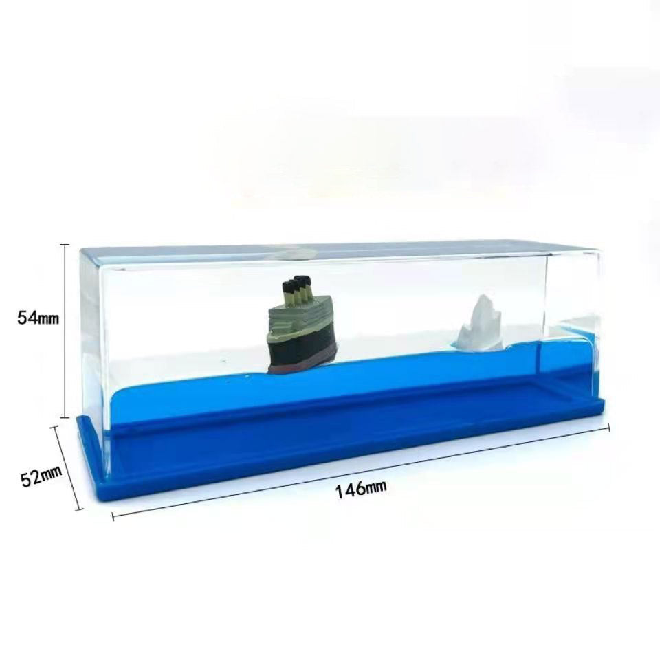 Floating Pirate Ship Desk Ornament for Calm Moments