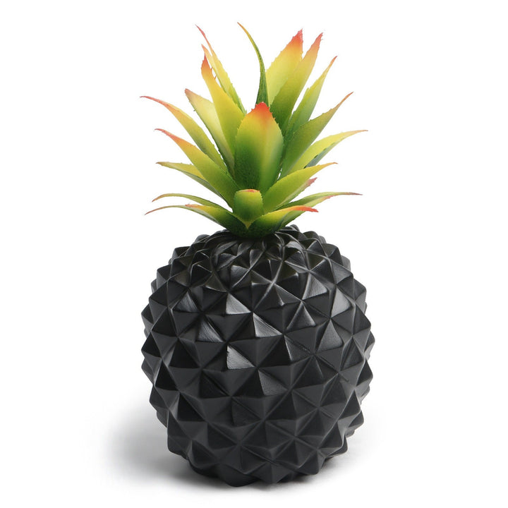 Black Pineapple Plant Decor for Low-Light Office Desks