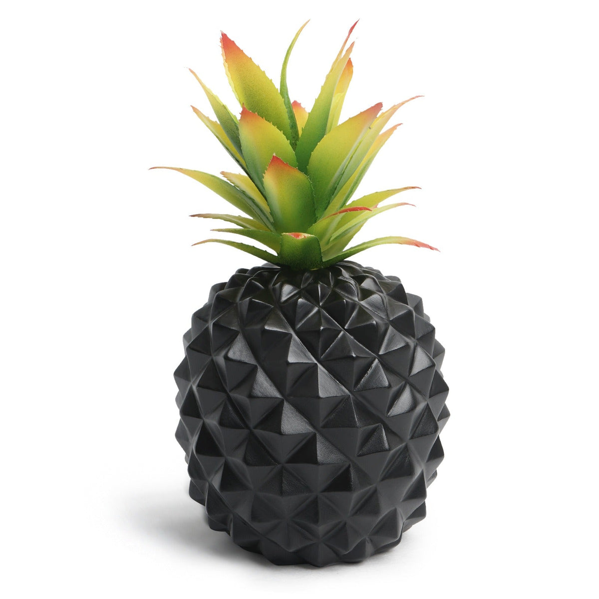 Black Pineapple Plant Decor for Low-Light Office Desks
