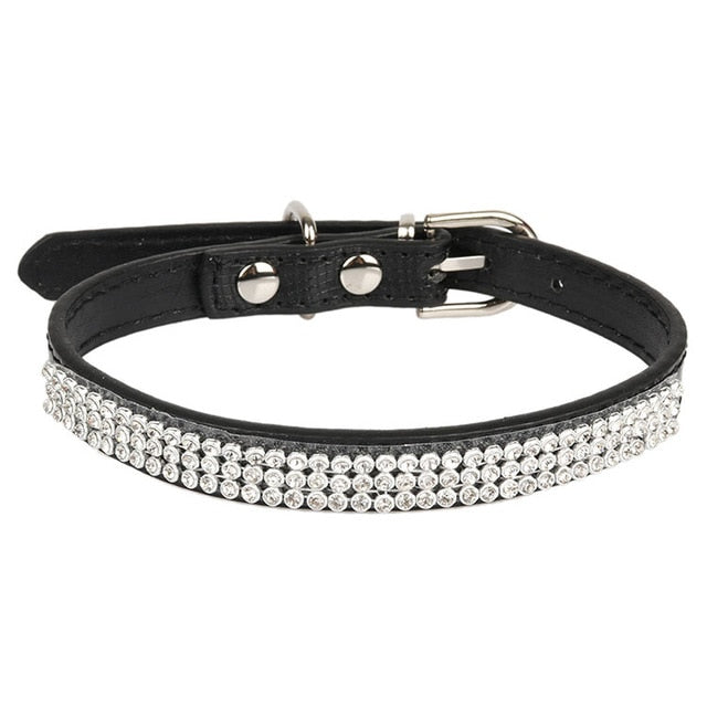 Small Cat Breakaway Collar Set With Rhinestone Style
