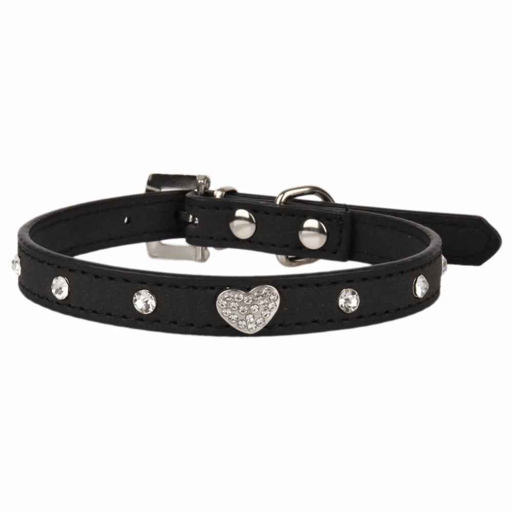 Small Cat Breakaway Collar Set With Rhinestone Style