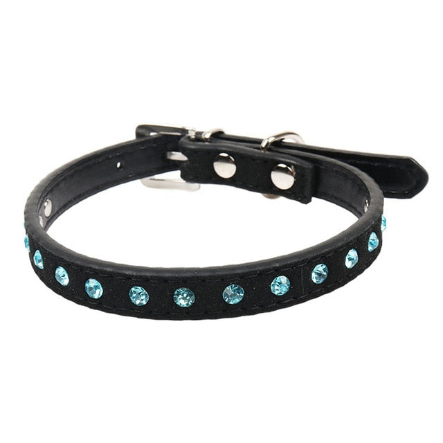 Small Cat Breakaway Collar Set With Rhinestone Style
