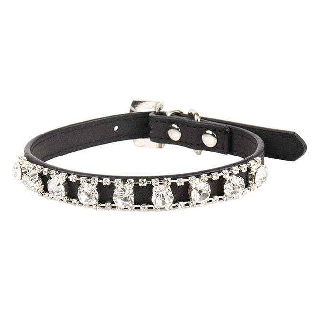 Small Cat Breakaway Collar Set With Rhinestone Style