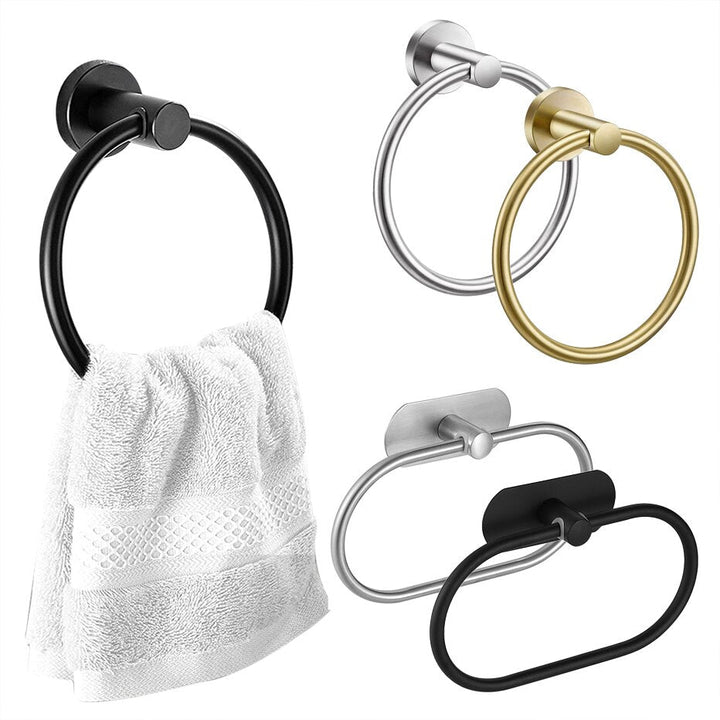 Black Towel Ring Wall Mount for Cleaner Bathroom Style