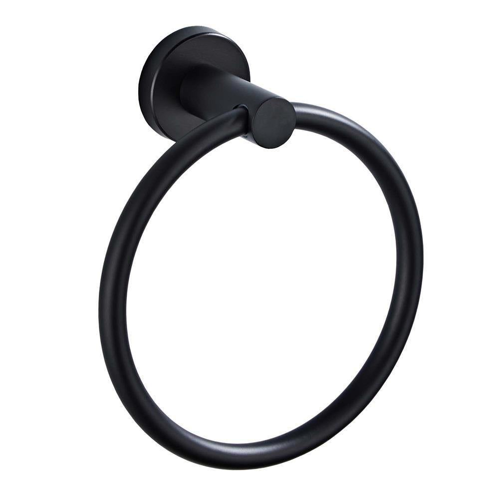 Black Towel Ring Wall Mount for Cleaner Bathroom Style