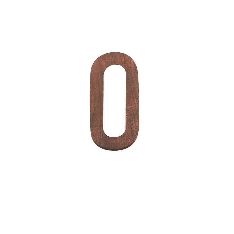 Black Walnut House Numbers – Nordic Style Wood Decor
