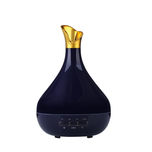 Blue Porcelain-Look Essential Oil Diffuser With Mist
