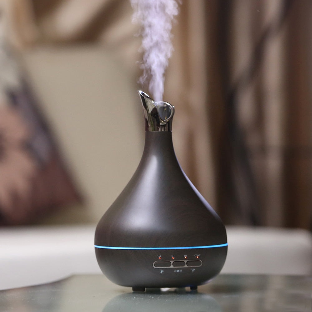 Blue Porcelain-Look Essential Oil Diffuser With Mist