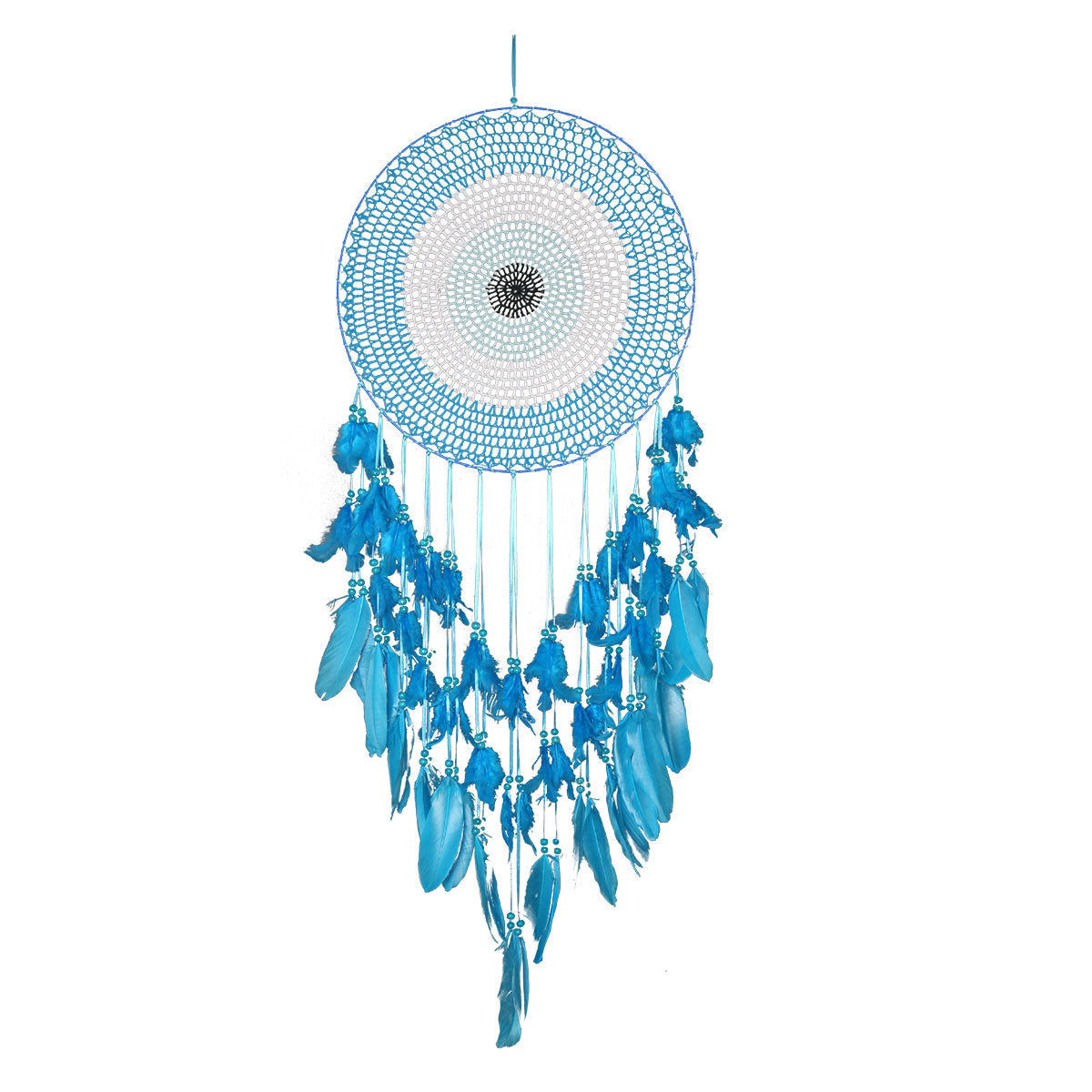 Blue Dream Catcher Wall Decor for Bohemian Bedrooms