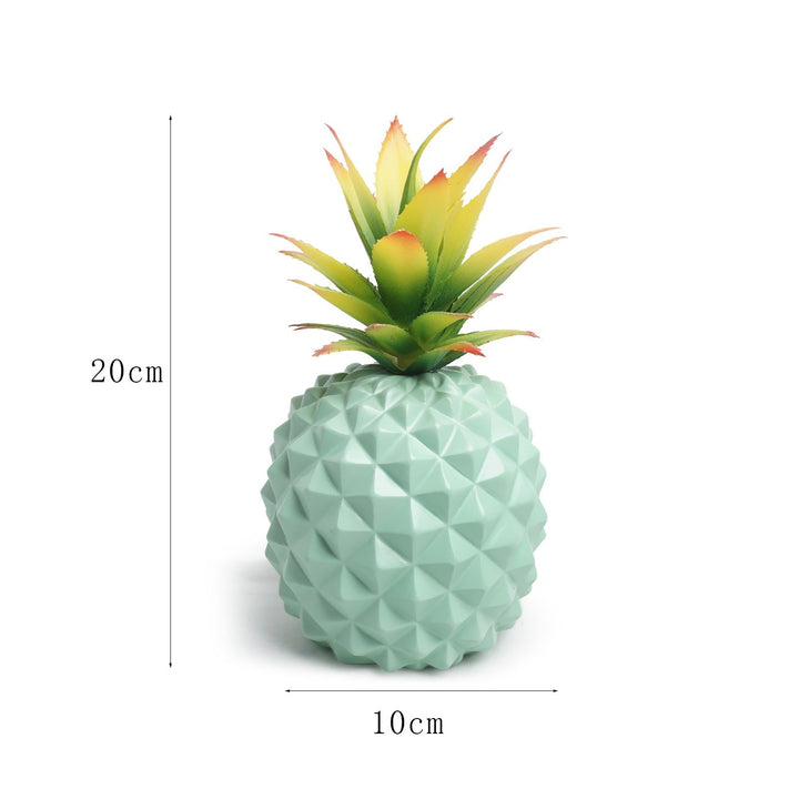 Artificial Pineapple Desk Decor, Colorful Greenery Accent