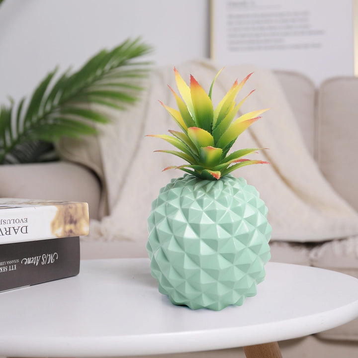 Artificial Pineapple Desk Decor, Colorful Greenery Accent