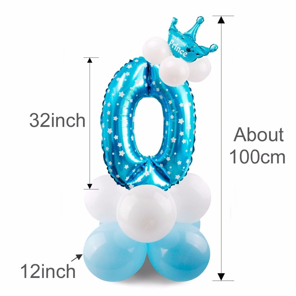 Giant Foil Number Balloons — Big Birthday Display