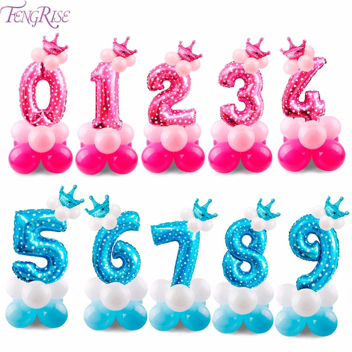 Giant Foil Number Balloons — Big Birthday Display