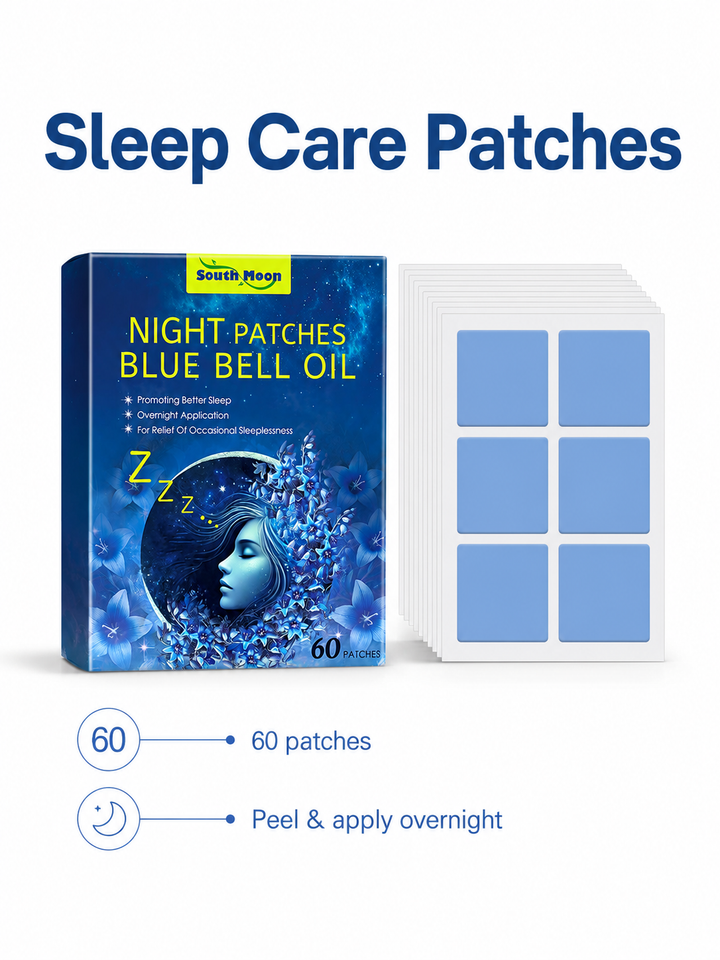 Blue Wind Chime Sleep Patch — Overnight Calm with Blue Bell
