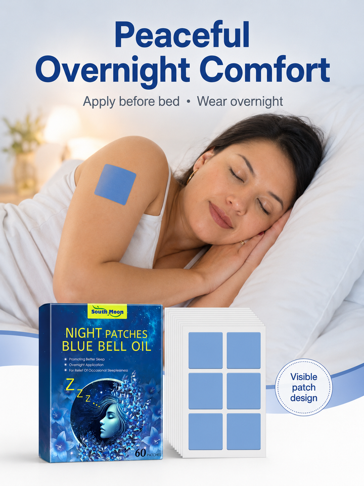Blue Wind Chime Sleep Patch — Overnight Calm with Blue Bell