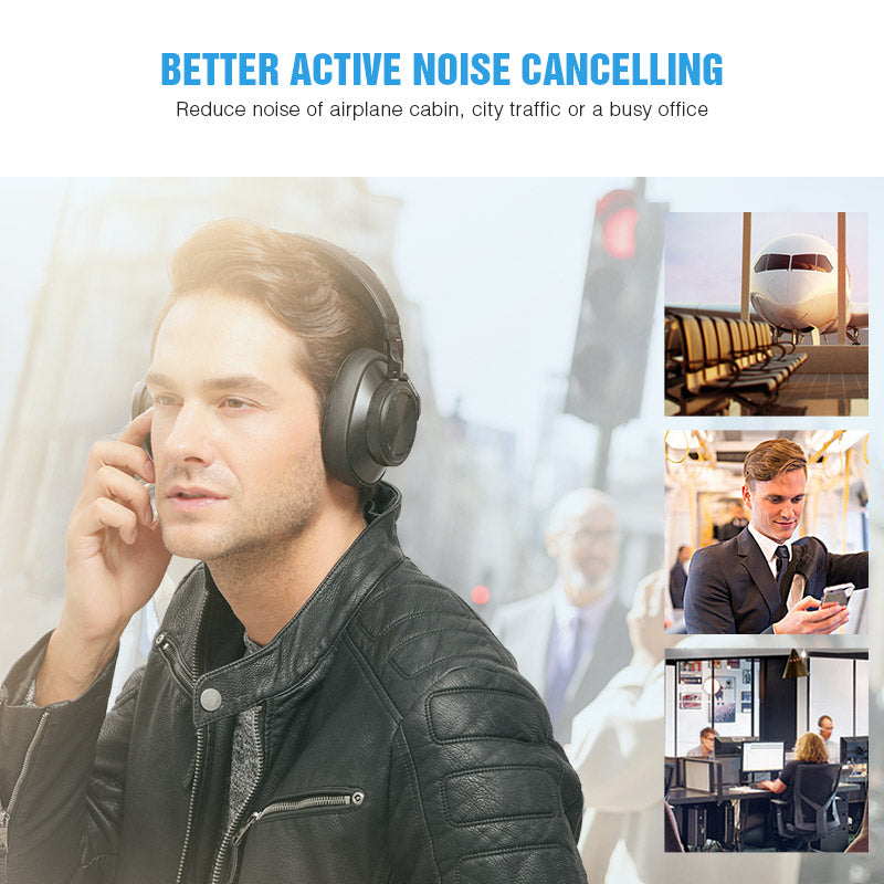 Noise Cancelling Wireless Headphones, 32H Battery